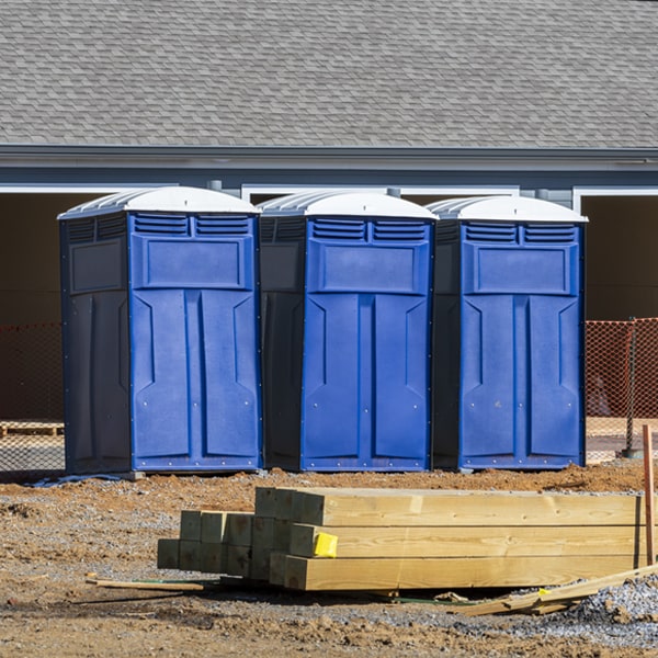 what is the maximum capacity for a single portable restroom in Camino Tassajara